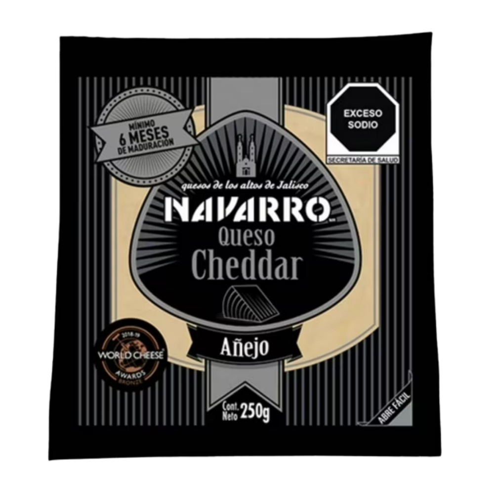 Queso Cheddar Extra Añejo 400 g
